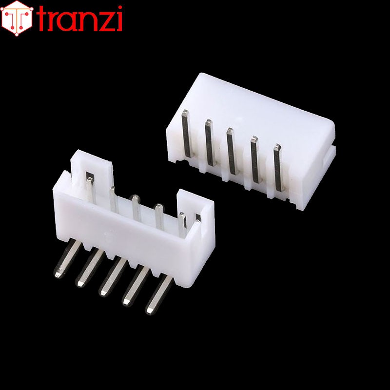 Giắc cắm header 2.0mm PH2.0 5P chân cắm cong trắng - túi 50 cái