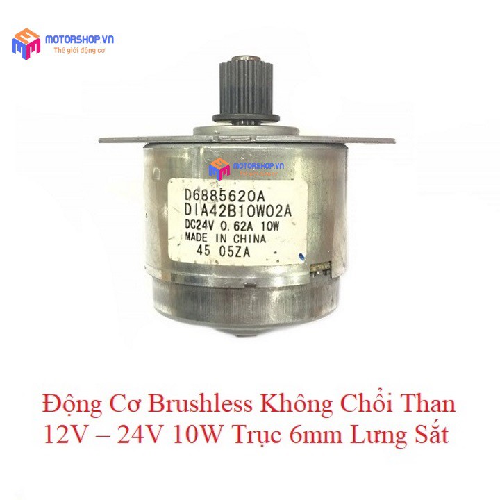 MTS Động Cơ Brushless Không Chổi Than Chế Quạt 12V – 24V 10W Trục 6mm Siêu Khỏe (cấp nguồn là chạy)