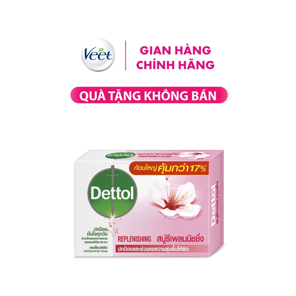 [Quà tặng độc quyền từ Veet] Xà phòng Dettol kháng khẩn chăm sóc da 100g