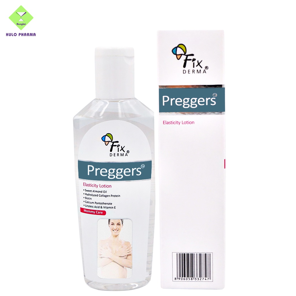 Kem Chống Rạn Da Cho Bà Bầu FIXDERMA Preggers Elasticity Lotion Làm Mờ, Ngăn Ngừa Rạn Trước Và Sau Sinh 100ml