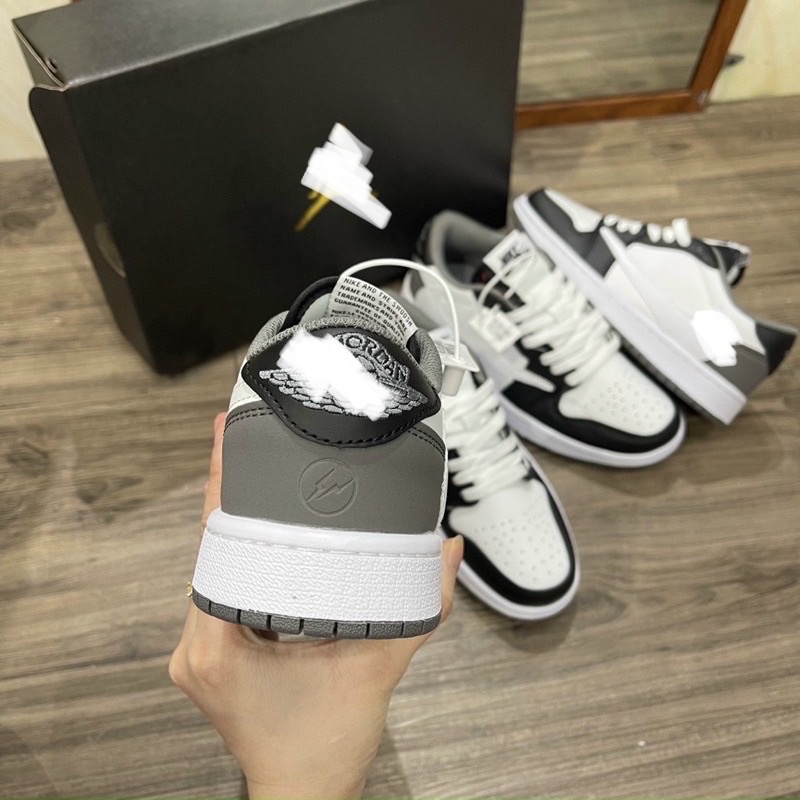Full bill box+quà tặng🎁Giày sneaker travis trắng xám phối đen thể thao nam nữ