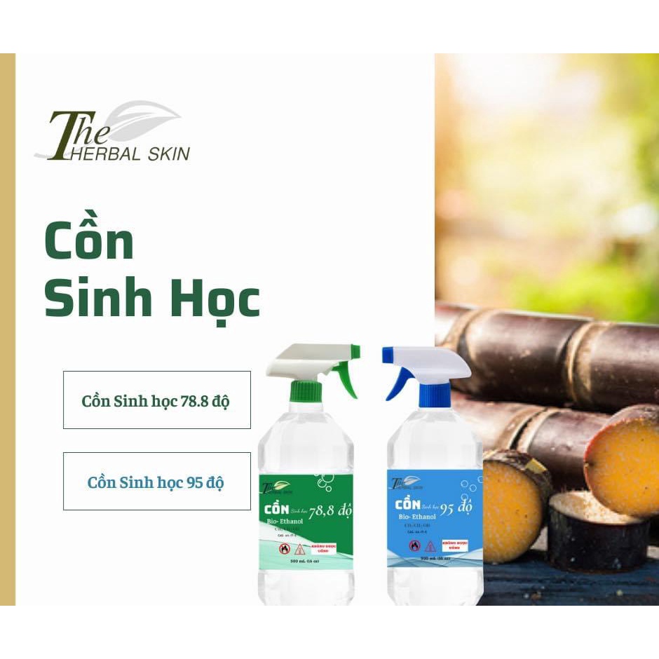 Cồn Y Tế Sinh Học Bio-Ethanol The Herbal Skin 78.8 độ - 95 độ Chai Xịt 500ml-1 Lít