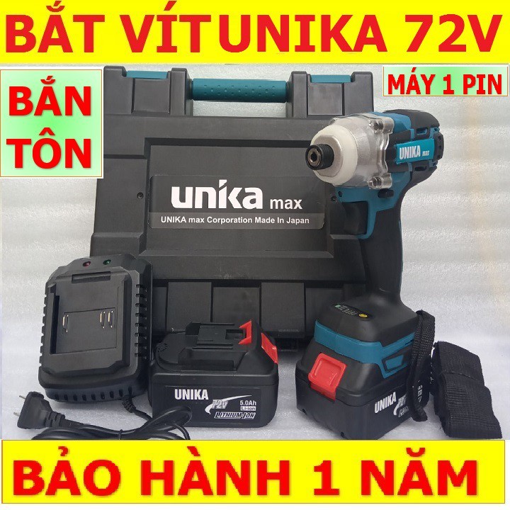 May khoan pin noi dia nhat, Khoan bin, Máy Khoan Pin Vặn Vít 72V UNIKA 1 PIN Đa Năng Cực Khỏe, Giá tốt, Chất Lượng Ca