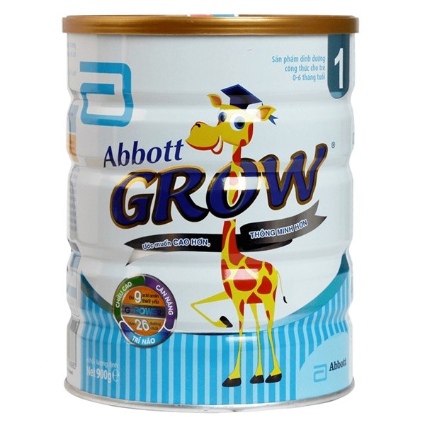 Sữa bột ABBOTT GROW số 1-2-3-4-3+-6+( hộp 900gr )