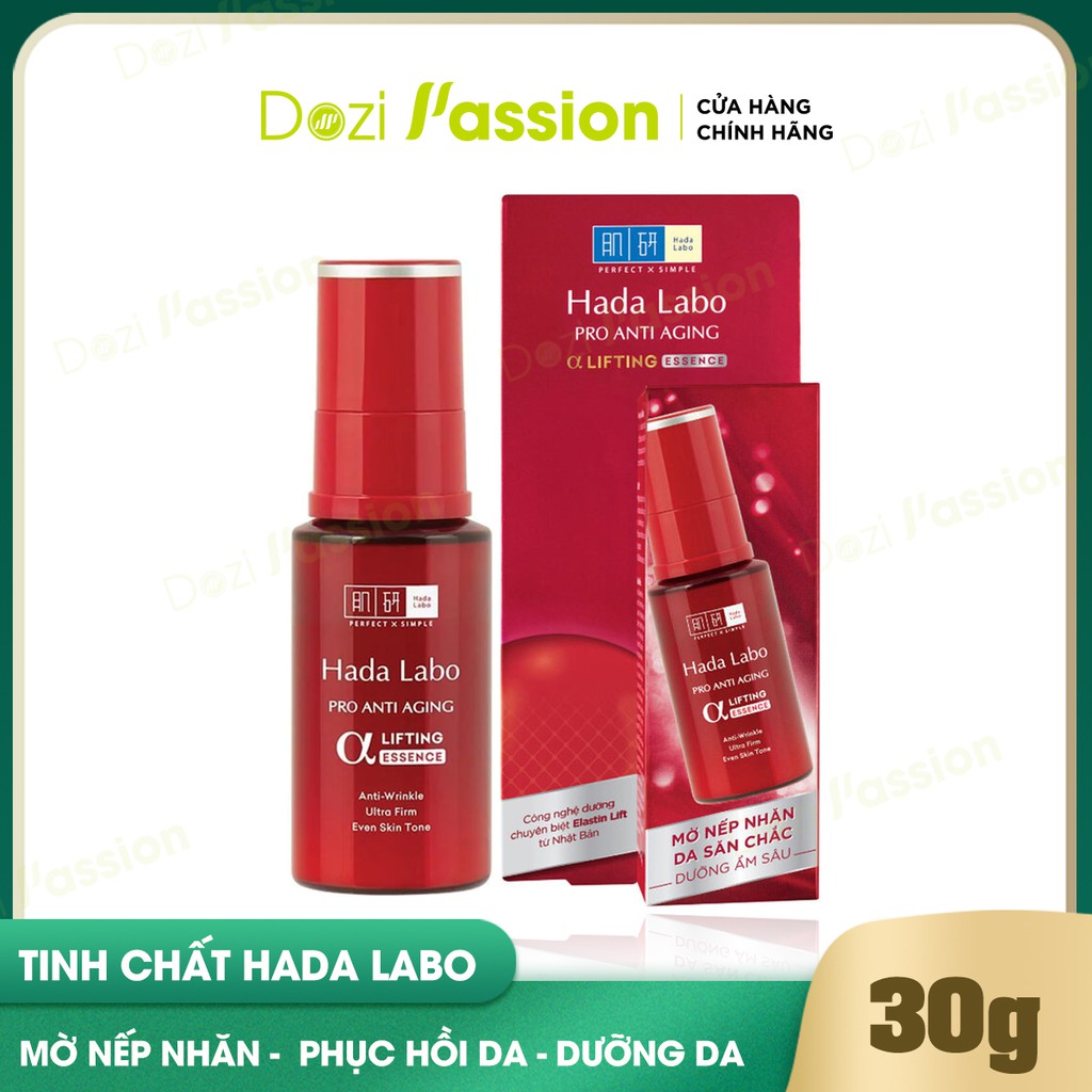 Tinh Chất Hada Labo Chuyên Biệt Chống Lão Hóa Màu Đỏ - Hada Labo Pro Anti Aging α Lifting Essence 30ml