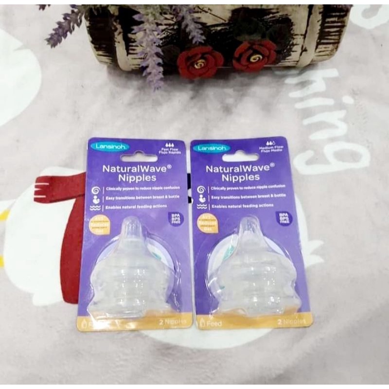 Núm ti thay cho bình Lansinoh