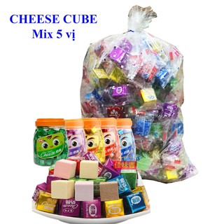 150 viên Cheese Cube mix 5 vị (450g)
