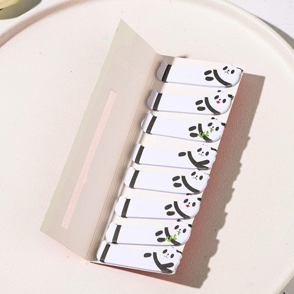 DORAW 1 Bộ Giấy Ghi Chú Hình Gấu Trúc Mèo Dễ Thương