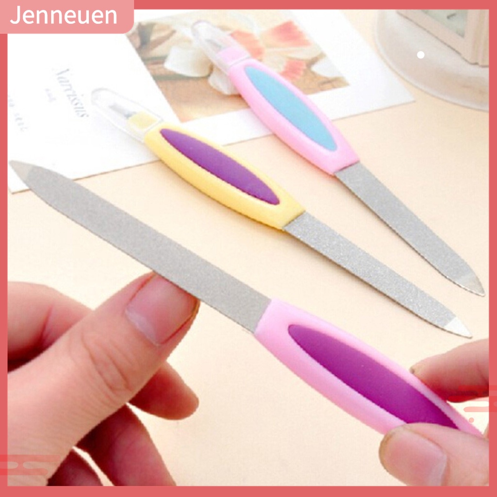 Dụng Cụ Dũa Móng Hai Đầu 2 Trong 1 Bằng Thép Không Gỉ Đa Chức Năng