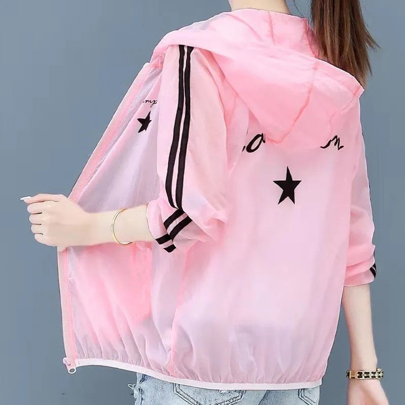 Áo Khoác Mỏng Nhẹ Dáng Rộng Chống Tia UV Chống Tia UV Thời Trang Mùa Hè Cho Nữ