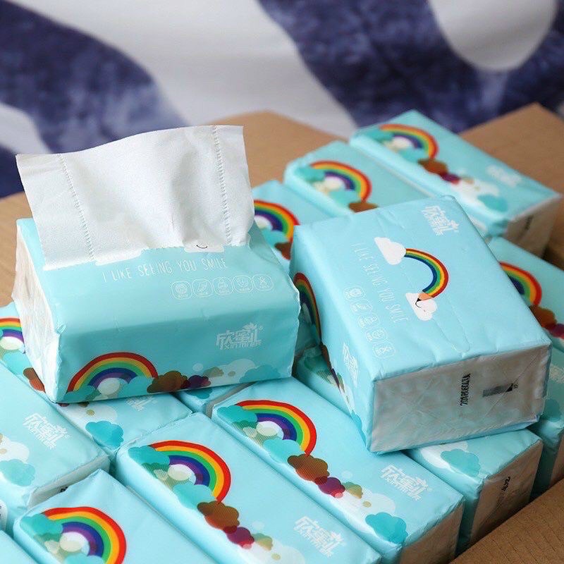 [Nội địa Trung] THÙNG 30 GÓI GIẤY ĂN CẦU VỒNG XINMIER - SIÊU DAI, MỀM MỊN