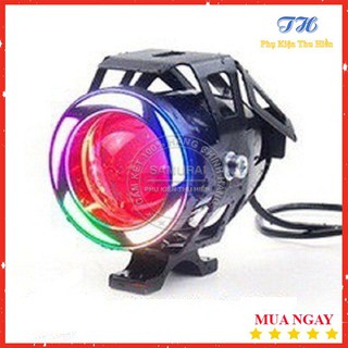 Combo Đèn Trợ Sáng U7  ( Tặng Kèm Công Tắc 3 Chân )