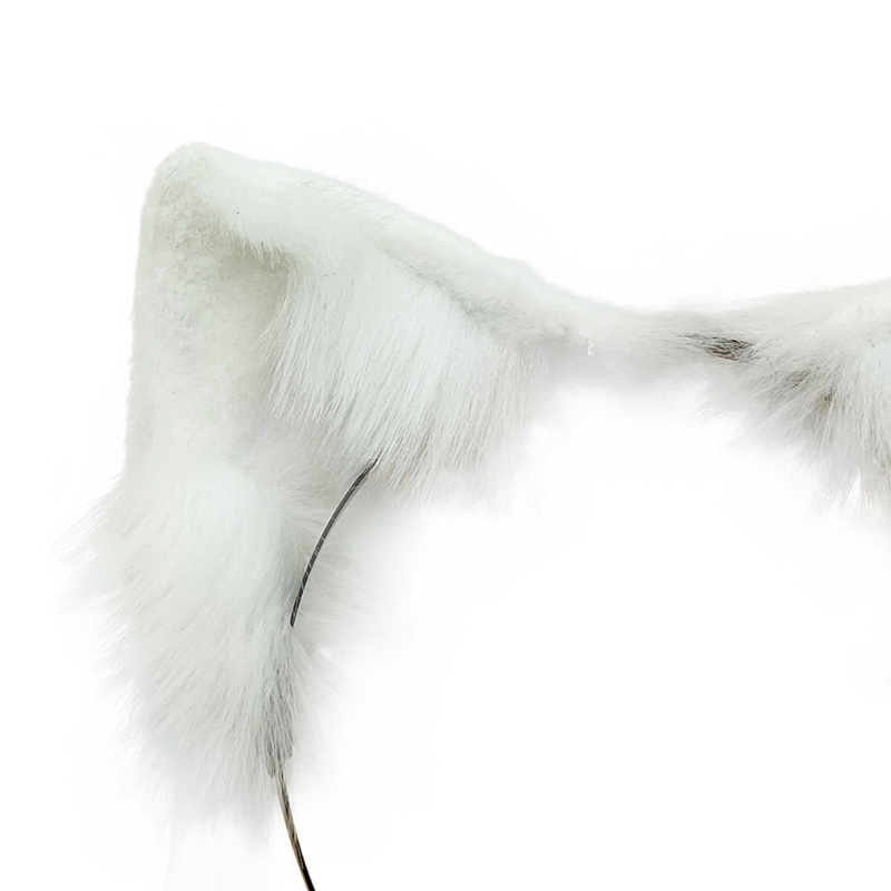 Băng Đô Tai Mèo Phối Lông Xù Đáng Yêu Cho Bé Dịp Halloween