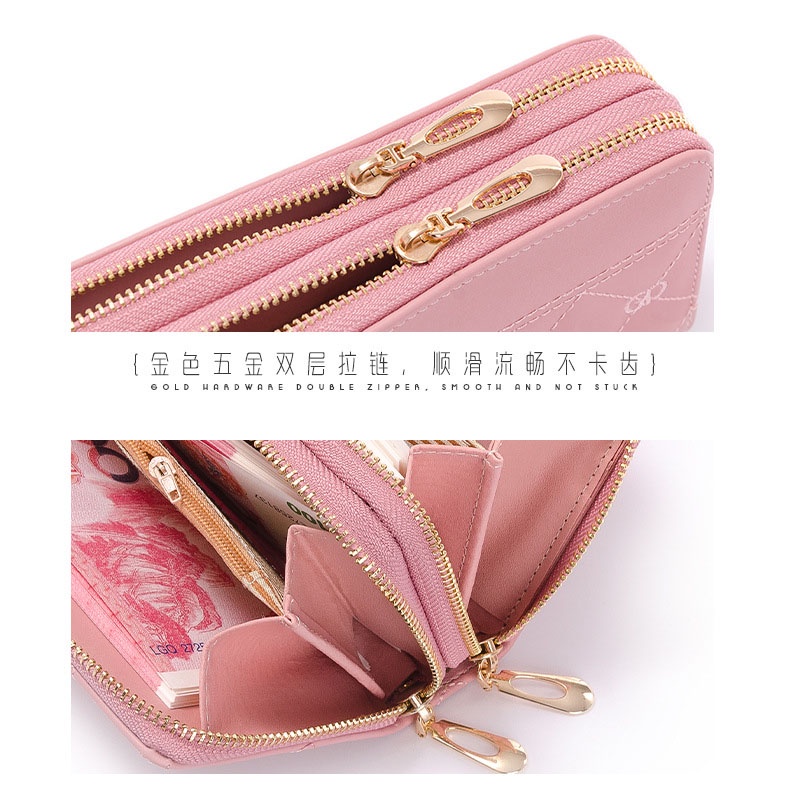 Ví cầm tay PERFECT FOR YOU dáng dài nhiều ngăn đựng thẻ thời trang cho nữ