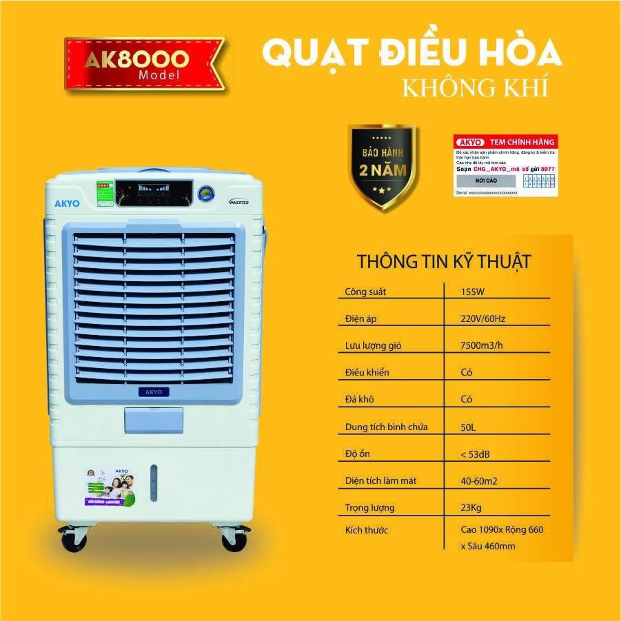 QUẠT ĐIỀU HÒA KHÔNG KHÍ AKYO AK-8000