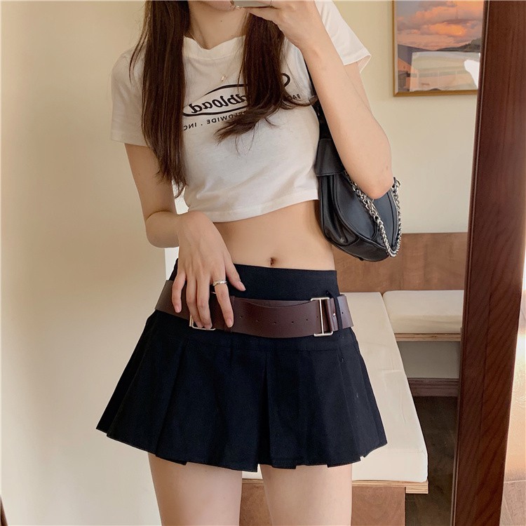 Mới Chân Váy Ngắn Lưng Cao Xếp Ly Phong Cách Hàn Quốc Thời Trang Cho Nữ | BigBuy360 - bigbuy360.vn