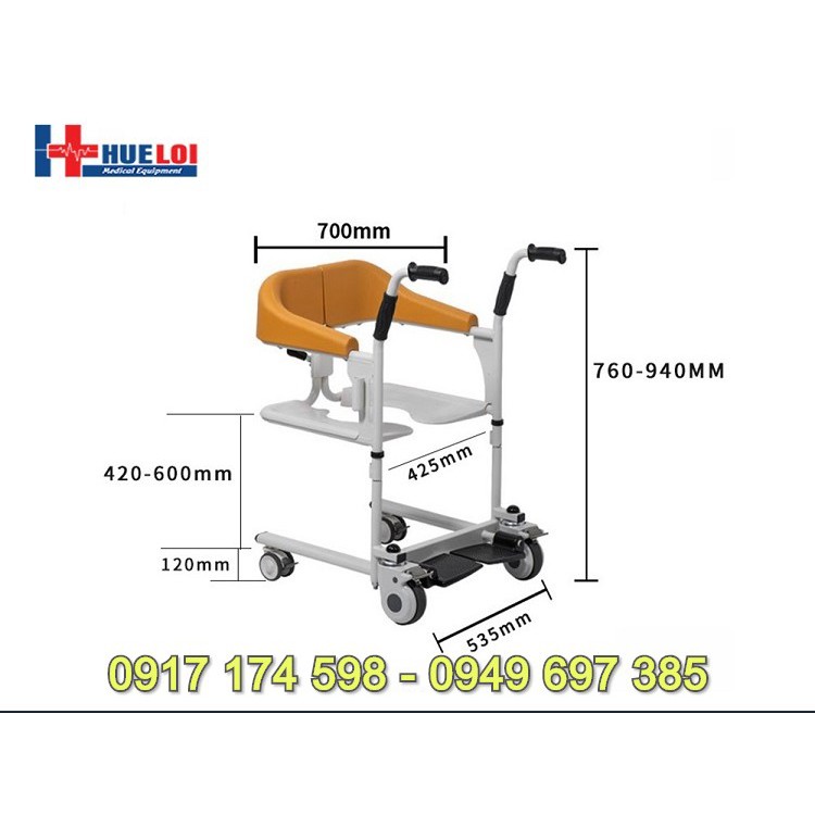 XE LĂN TÁCH RỜI 2 MẢNH ĐA NĂNG CÓ BÔ VỆ SINH