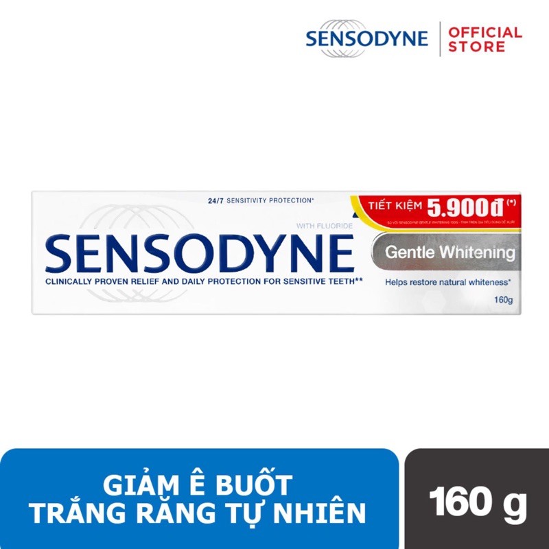 SENSODYNE - KEM ĐÁNH RĂNG GENTLE WHITENING 160G