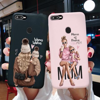 Ốp Điện Thoại Họa Tiết Mẹ Và Bé Thời Trang Cho Oppo F9 F9 Pro Cph1823 Cph1881 Cph1825 Oppof9