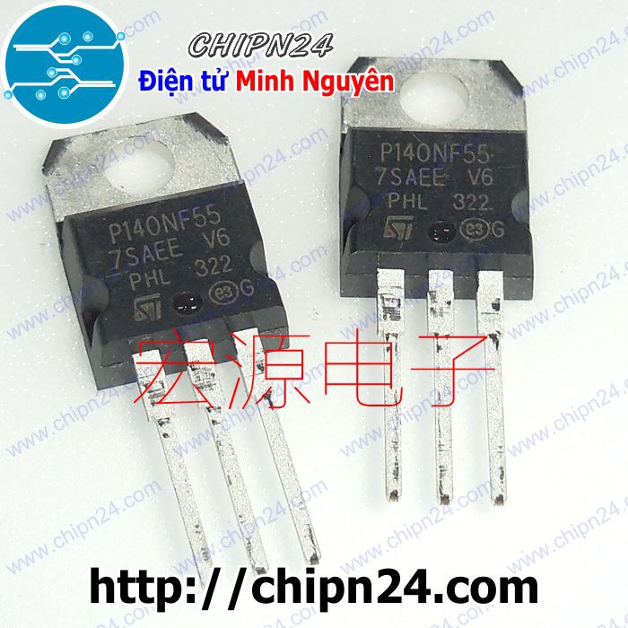 [1 CON] Mosfet 140NF55 TO-220 80A 55V Kênh N (P140NF55 STP140NF55)