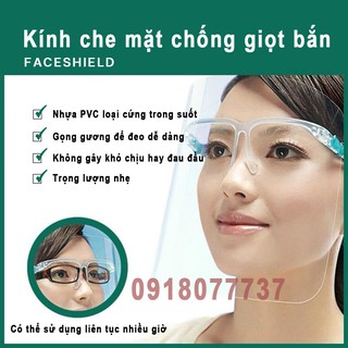 KÍNH CHẮN GIỌT BẮN _ Mũ che mặt, bảo hộ, phòng dịch