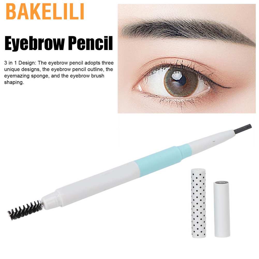 Bút kẻ lông mày 3 trong 1 lâu trôi màu đen tuyền
 | BigBuy360 - bigbuy360.vn