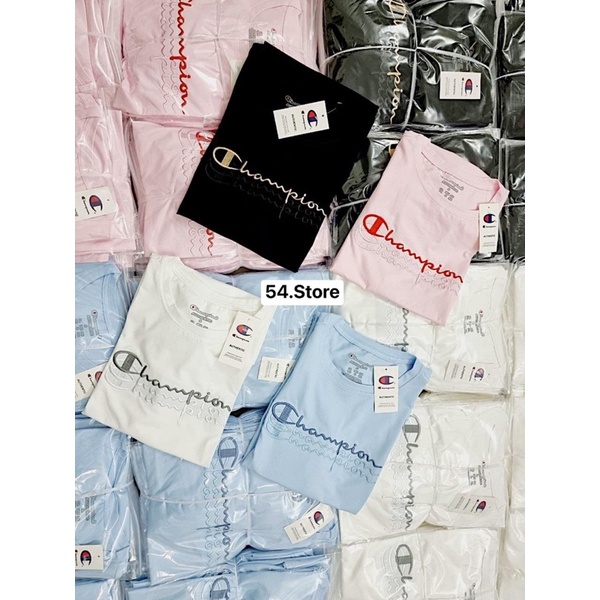 Tee Cʜᴀmᴘɪᴏɴ 3Line thêu toàn bộ chữ. | BigBuy360 - bigbuy360.vn