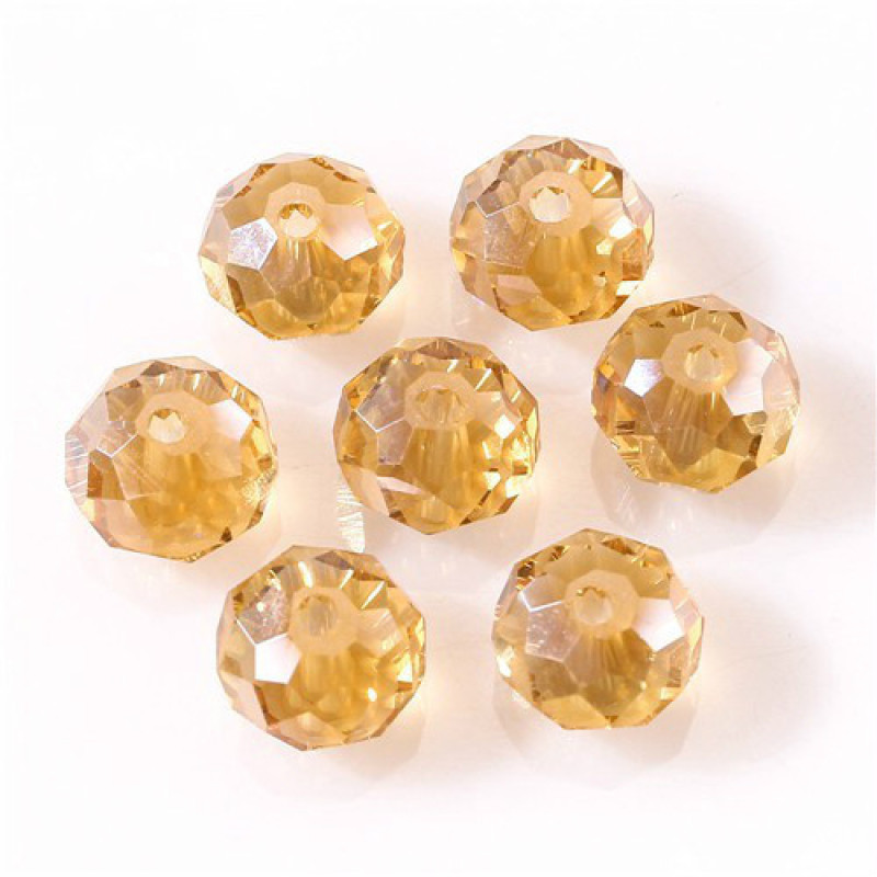 Bộ 1000 Hạt Thủy Tinh Tròn 6mm Làm Trang Sức Thủ Công