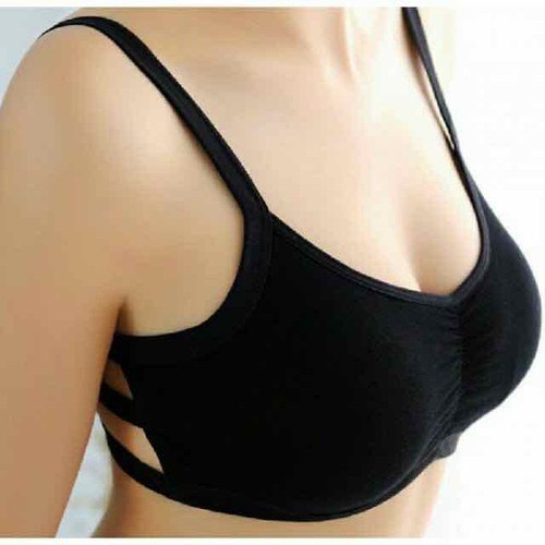 Áo lót không gọng giá rẻ SAM SAM Lá bra học sinh 3 dây có mút tháo rời được. Free size từ 30kg đến 48kg.