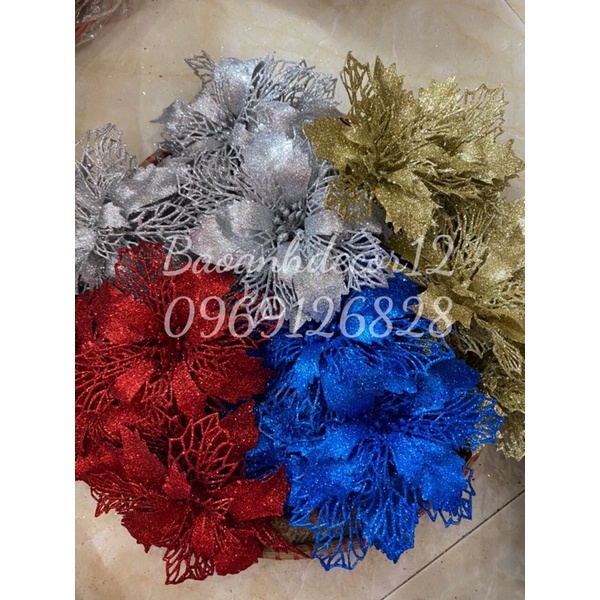 Hoa Trạng Nguyên Kép Kim tuyến,trang trí noel ,làm oản tài lộc
