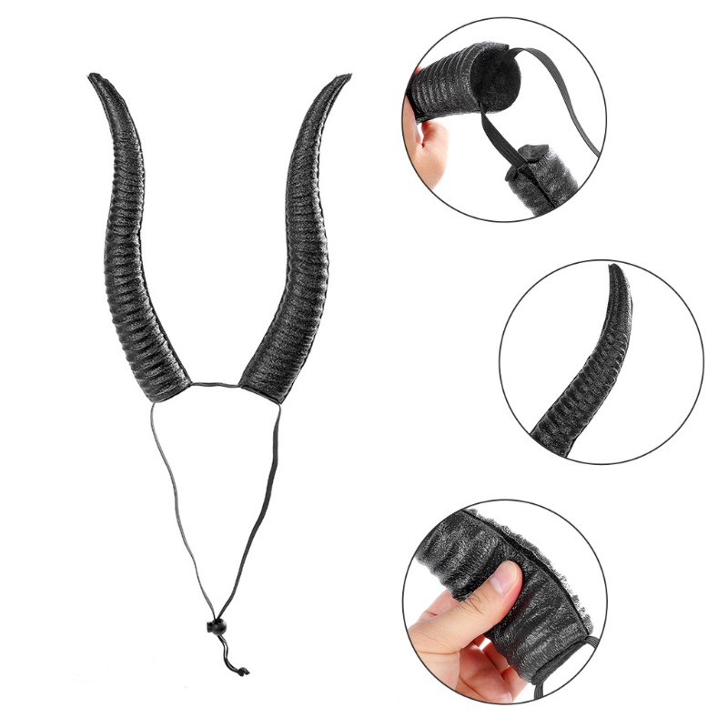 Băng Đô Cài Tóc Hình Sừng Cừu Cho Lễ Hội Hóa Trang