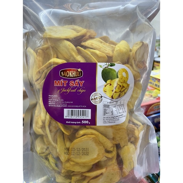 Mít sấy giòn loại 1 gói 500gr kèm tặng