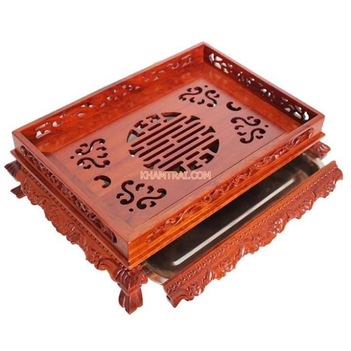 Khay trà gỗ hương chân đỉnh