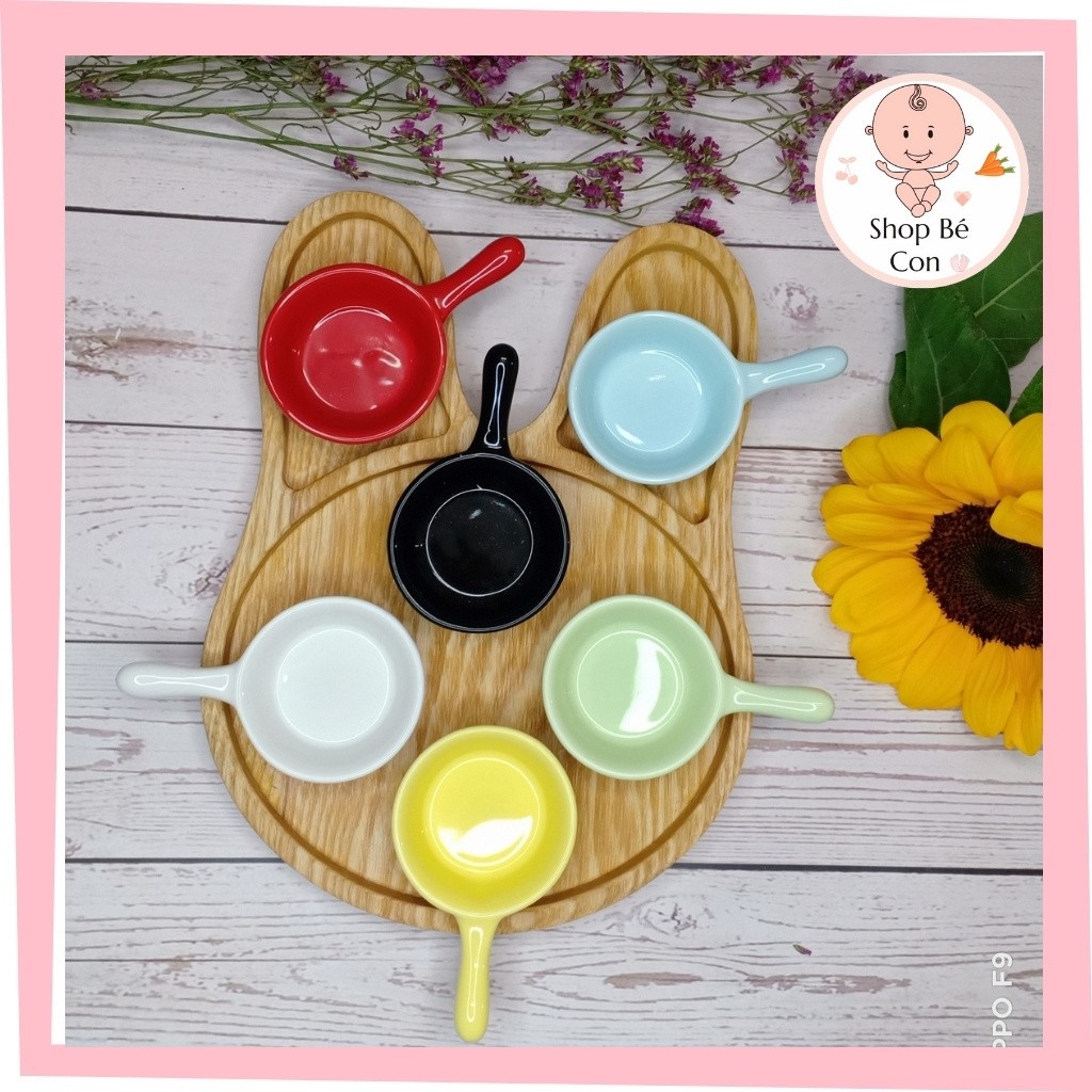 Bát Ăn Dặm Gốm Sứ Hình Gáo 30ml Cho Bé Yêu