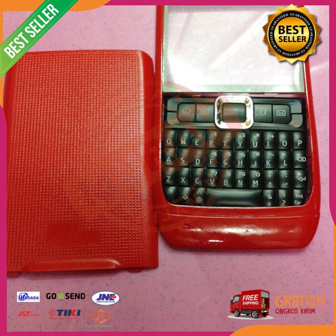 Ốp điện thoại màu đỏ không xương cho Nokia E71 Qwerty Kw1