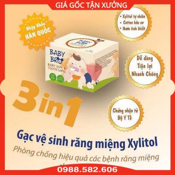 Tưa Lưỡi Cao Cấp Hàn Quốc Baby Bro, Gạc Rơ Lưỡi Cho Bé Sơ Sinh - 8809262393316