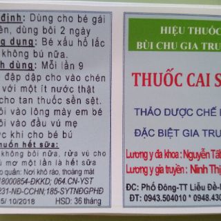 Thuốc Cai Sữa