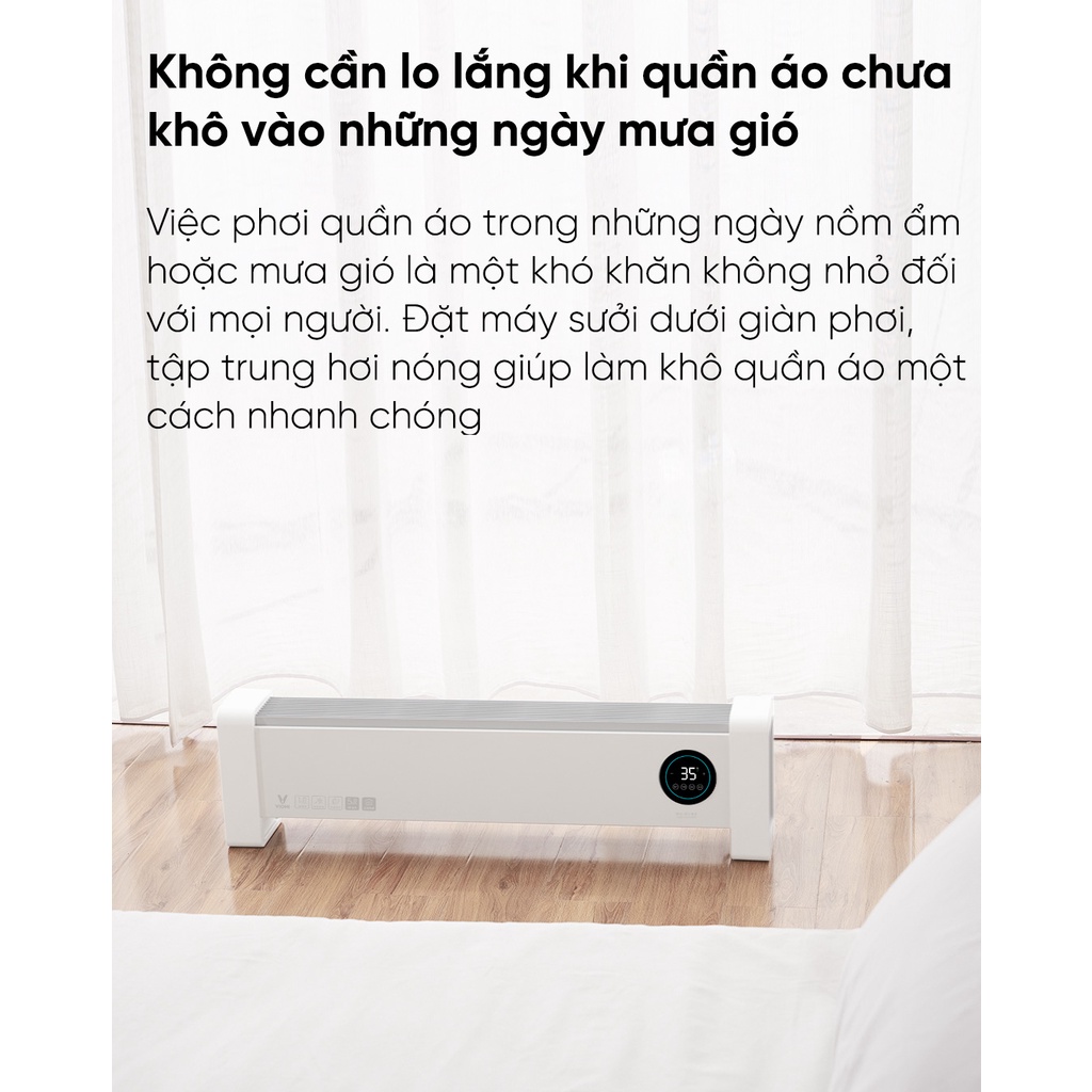 Máy sưởi điện chân tường Viomi VXTJ02