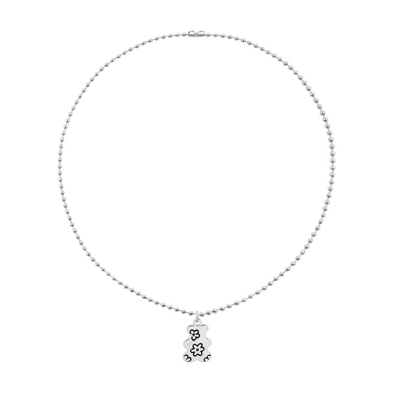 Dây chuyền kiểu xích mặt hình gấu phong cách thời trang hip hop