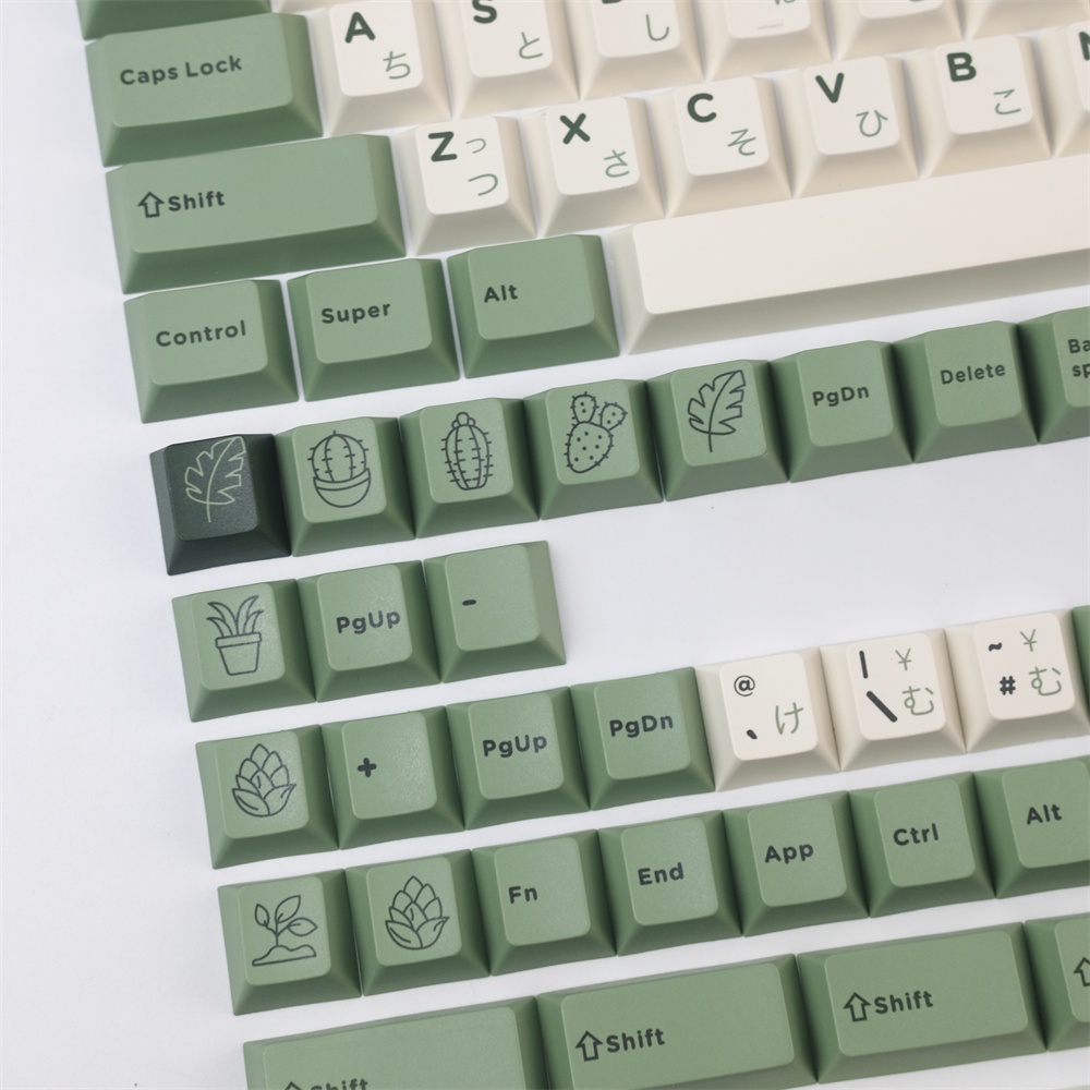 Keycaps của vườn thực vật GMK, 165 phím keycaps Cherry Profile DYE-SUB Cá nhân hóa GMK Keycaps cho bàn phím cơ