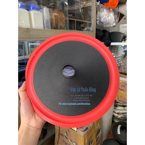 Màng loa bass 25 gân đỏ-Linh kiện thay thế sửa chữa loa