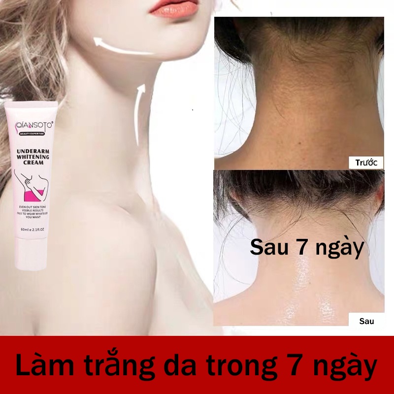 Kem làm trắng da 60g dưỡng trắng body làm hồng nhũ hoa và vùng kín an toàn không có tác dụng phụ