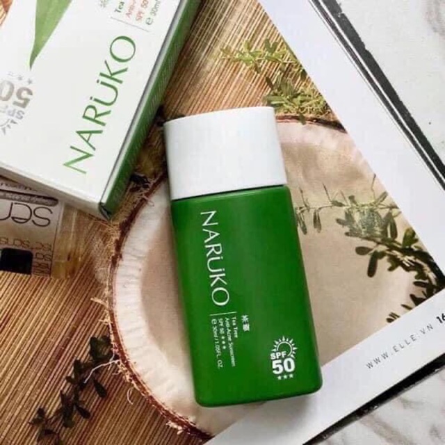 Kem chống nắng SPF50 Naruko trà tràm 30ml bản Đài