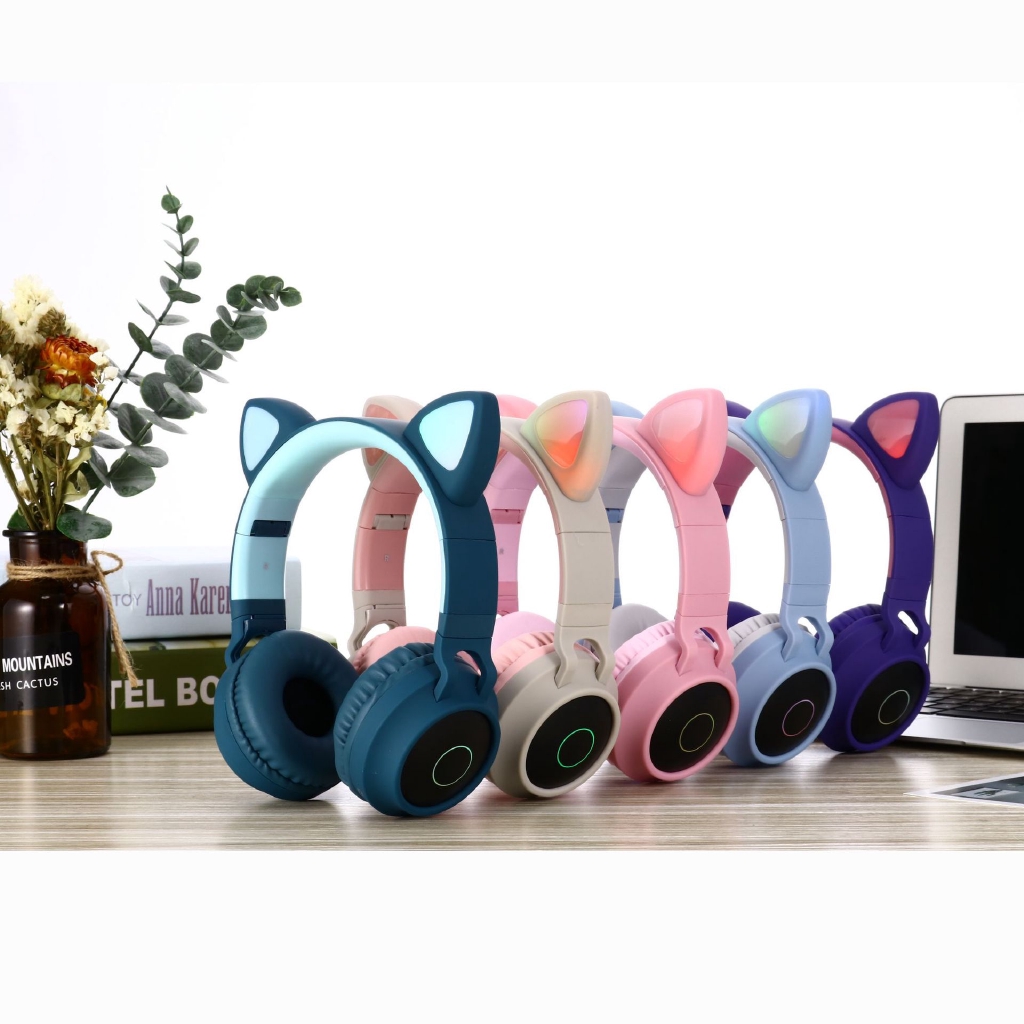 [Spot] Tai nghe Cat Cat Tai nghe LED Tai nghe Cat Tai nghe âm thanh Glowing Tai nghe Gaming | BigBuy360 - bigbuy360.vn