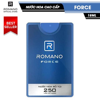 Combo 3  chai nước hoa bỏ túi Romano 18ml (date 2.2023)