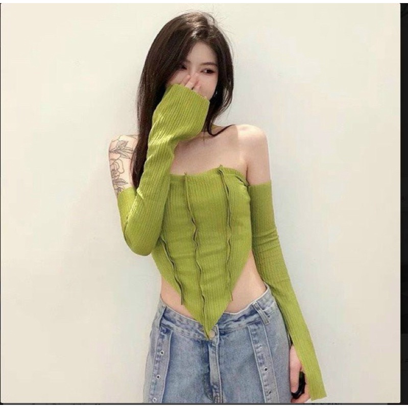 ÁO KỂU TRỄ VAI PHỐI CHOCKE CỰC NGẦU BE1