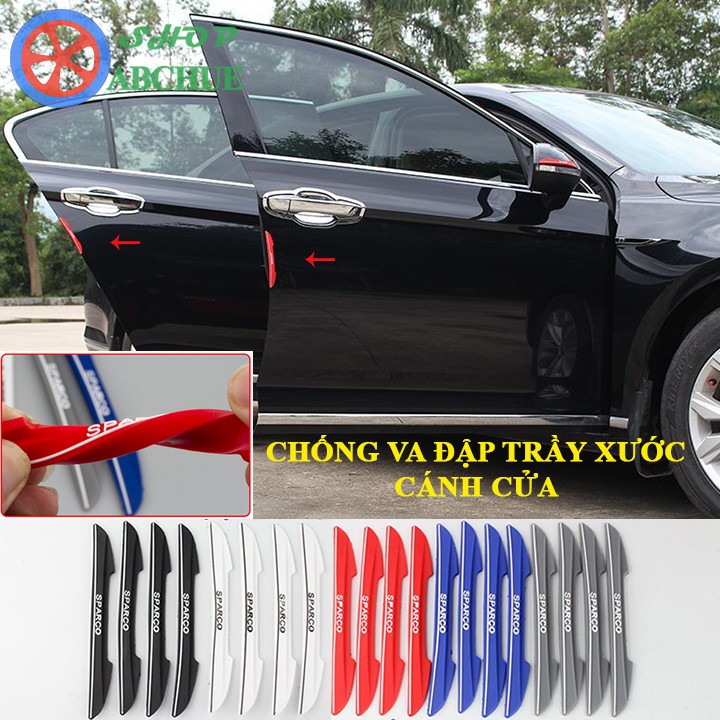 Bộ 4 Miếng Dán Sparco Chống Va Đập Cánh Cửa Ô Tô