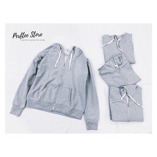 Áo khoác Pull&bear nỉ da cá màu xám