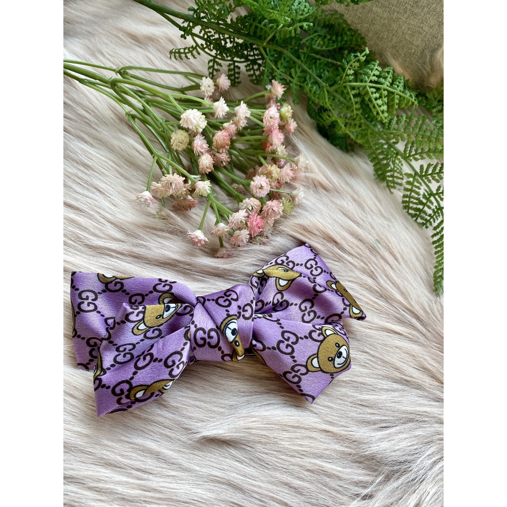 Kẹp tóc nơ lụa Hàn Quốc cho nữ bản đẹp xịn