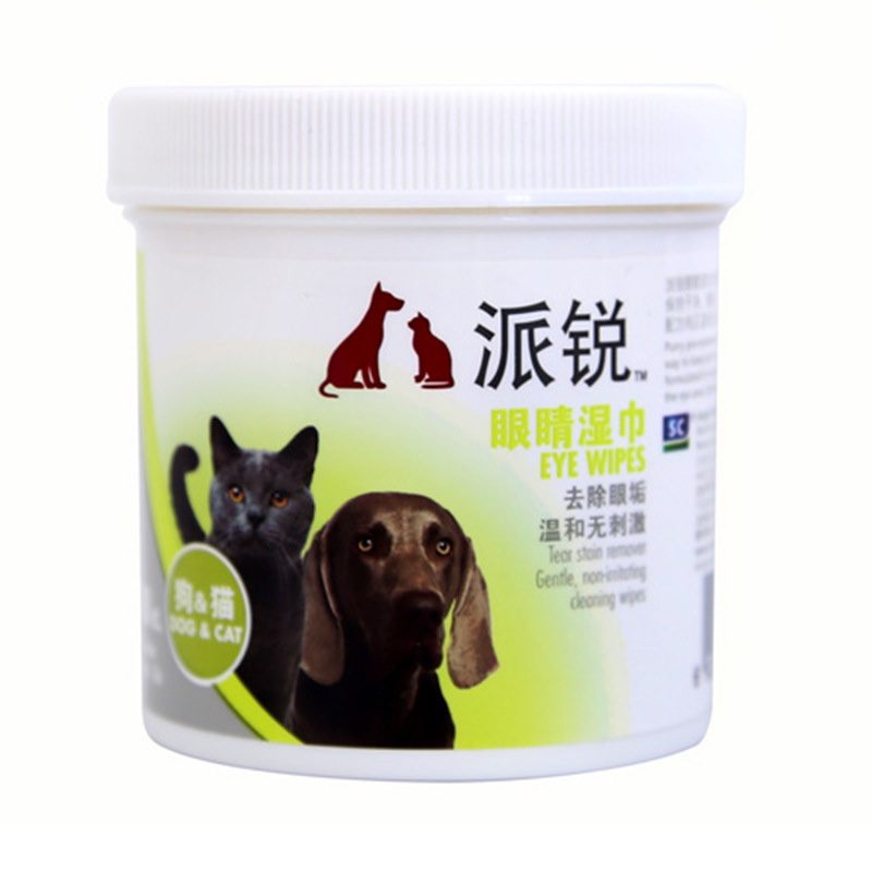 KHĂN GIẤY ƯỚT LAU KHOÉ MẮT GHÈN, MẮT Ố VÀNG CHO CHÓ MÈO-100 miếng
